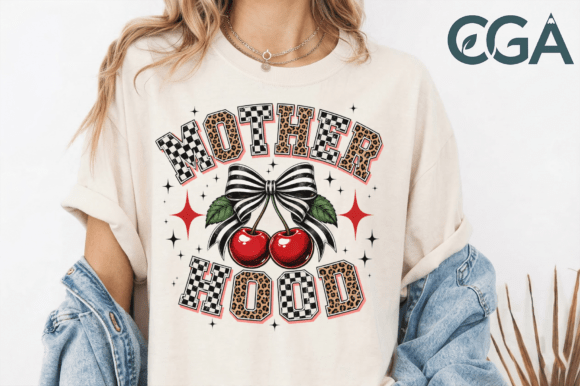 Download Motherhood Cherries Retro Mama PNG - Premium Resources